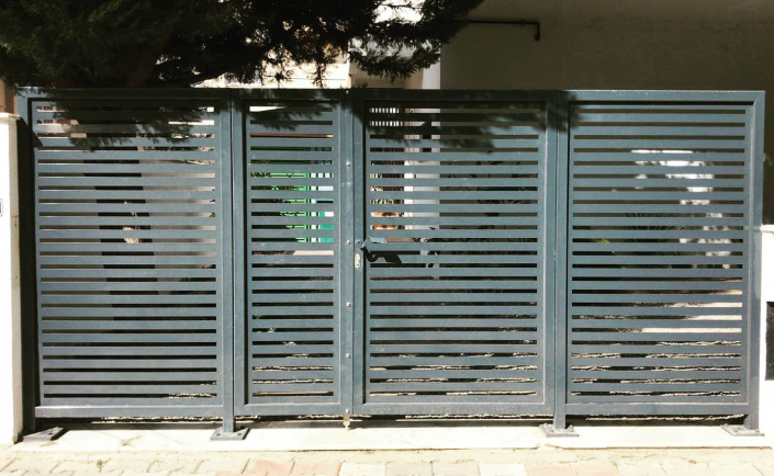 Lazer kesim bahçe kapısı
