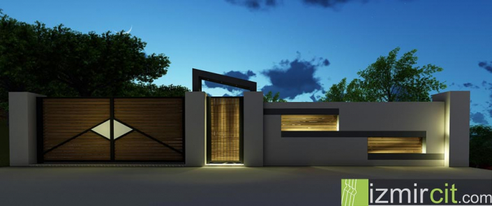 Villa bahçe kapısı tasarımı